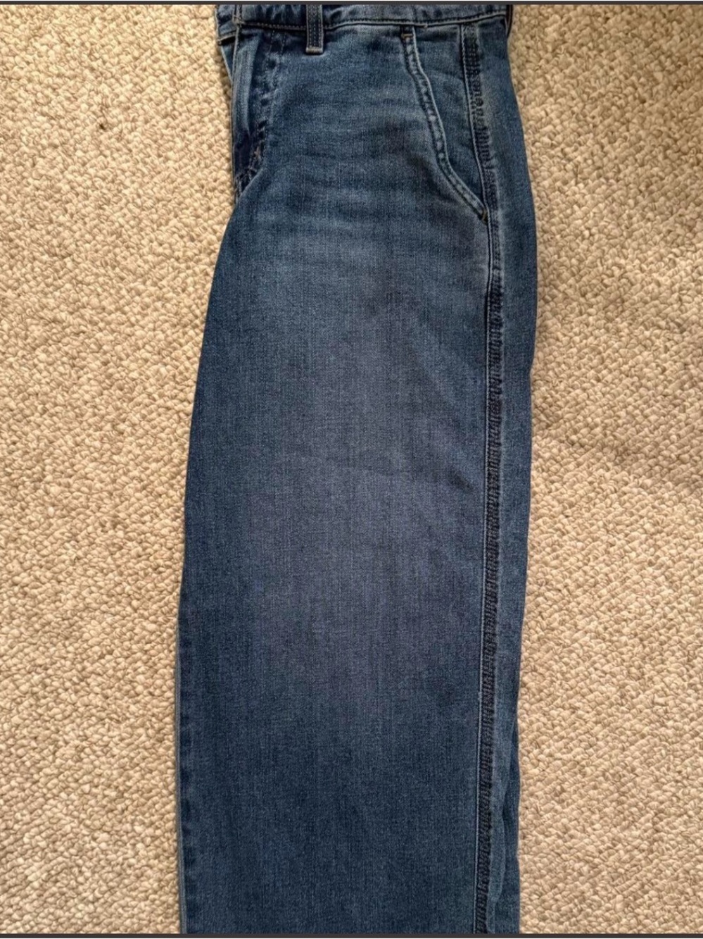 L.L. Bean Dark Wash Wide-Leg Jeans
